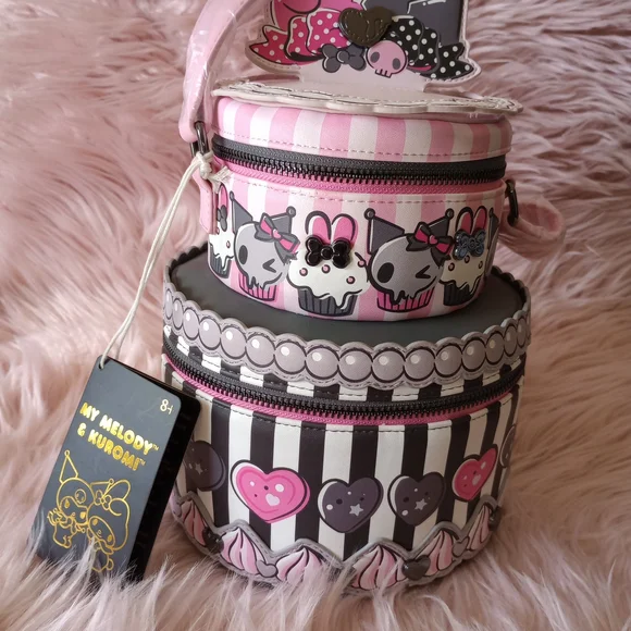 My Melody & Kuromi Loungefly Cake Crossbody - Picture 2 of 5